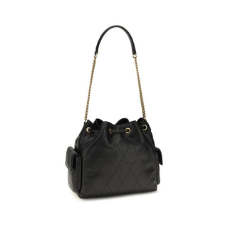 Black Calf Leather Bos Taurus Shoulder Bag