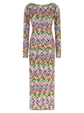Multicolor Viscose Long Dress