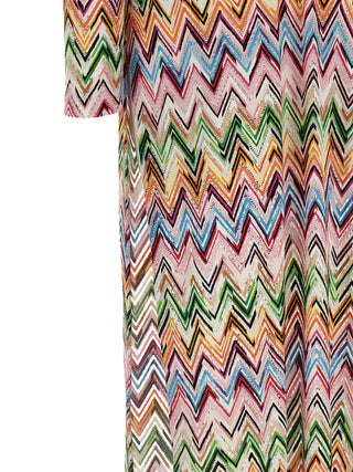 Multicolor Viscose Long Dress
