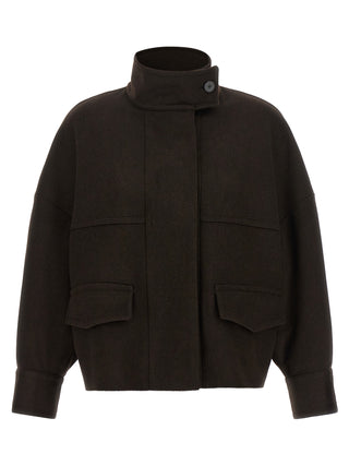 Brown Wool Bomber
