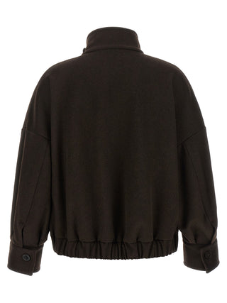 Brown Wool Bomber
