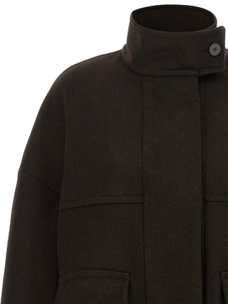 Brown Wool Bomber