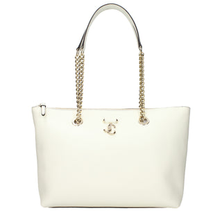 White Leather Shoulder Bag
