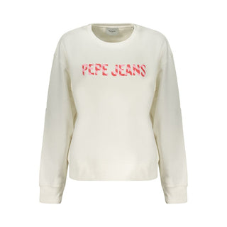 White Cotton Women's Sweatshirt