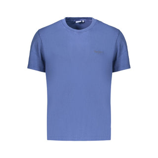 Blue Cotton Male T-Shirt