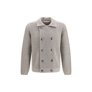 Gray Cashmere Cardigan