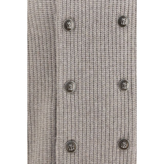 Gray Cashmere Cardigan