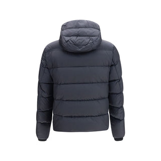 Blue Polyamide Full-Length Jacket