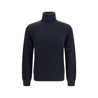 Blue Cashmere Turtleneck