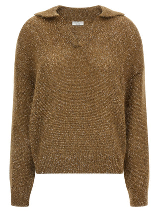Brown Polyamide Polo Shirt