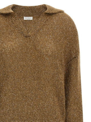 Brown Polyamide Polo Shirt