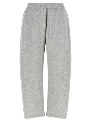 Gray Cotton Athletic Pants