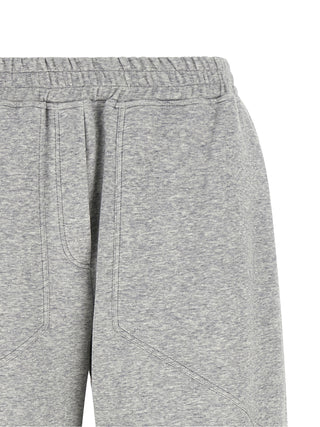 Gray Cotton Athletic Pants
