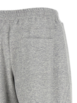 Gray Cotton Athletic Pants