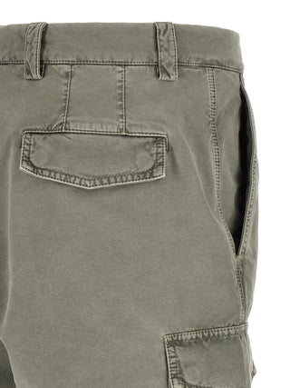 Bicolor Cotton Cargo Pants