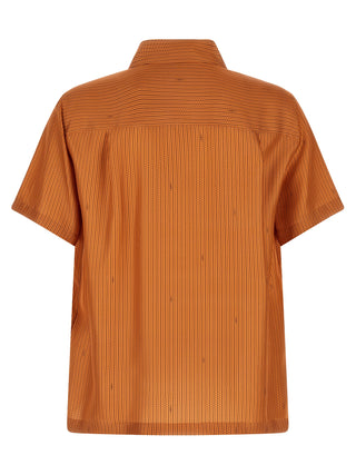 Orange Silk Blouse