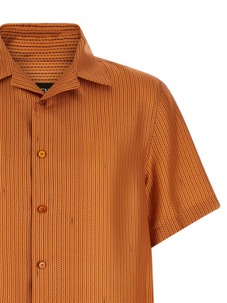 Orange Silk Blouse