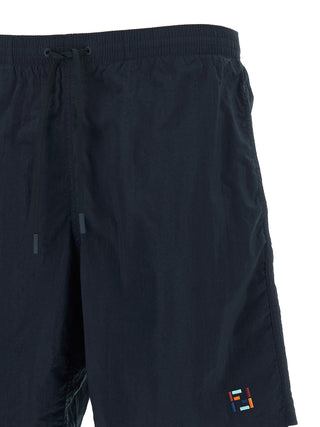 Blue Polyamide Swim Shorts
