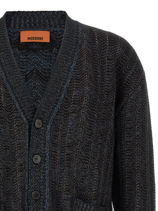 Blue Viscose Cardigan