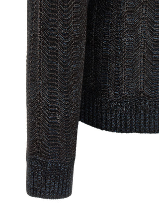 Blue Viscose Cardigan