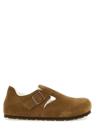 Brown Suede Leather Clogs