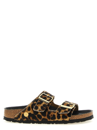 Brown Calfskin Slides