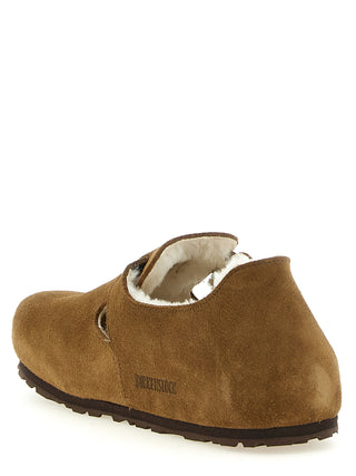 Brown Suede Leather Clogs