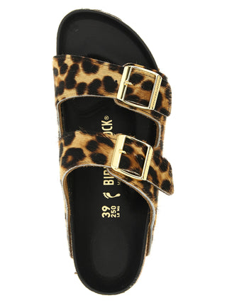 Brown Calfskin Slides