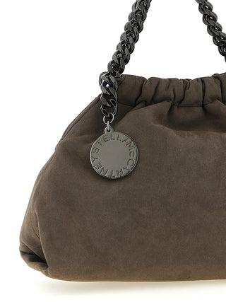 Gray Polyamide Crossbody Bag