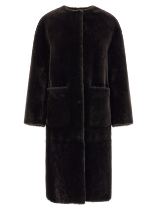 Brown Lamb Fur Coat