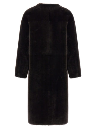 Brown Lamb Fur Coat