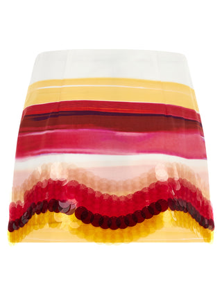 Multicolor Cotton Long Skirt