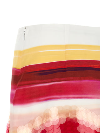Multicolor Cotton Long Skirt