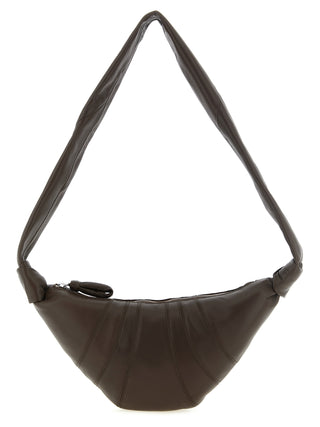 Brown Lamb Leather Shoulder Bag