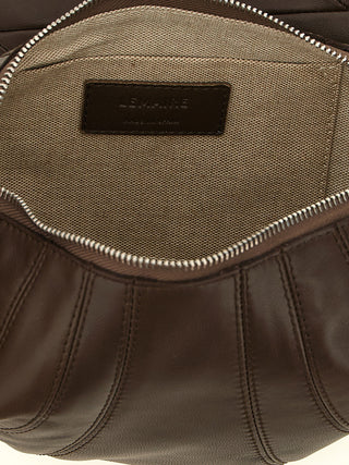 Brown Lamb Leather Shoulder Bag
