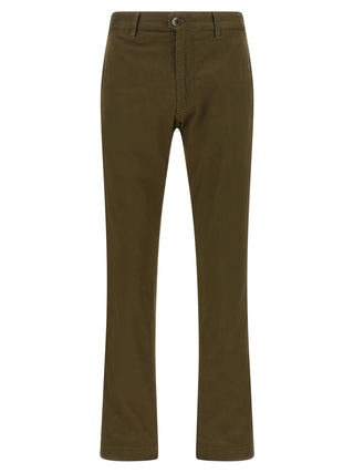 Bicolor Cotton Casual Pants