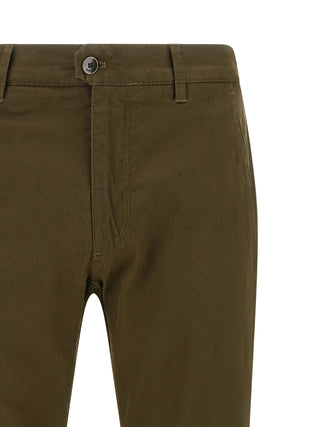 Bicolor Cotton Casual Pants