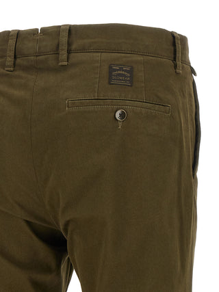 Bicolor Cotton Casual Pants