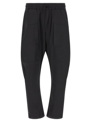 Black Polyamide Athletic Pants