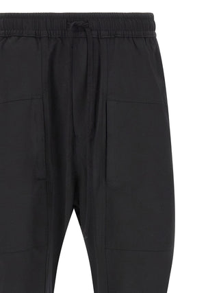 Black Polyamide Athletic Pants