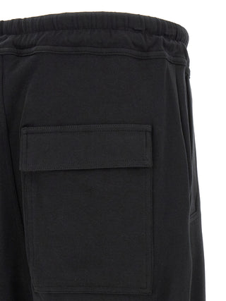 Black Cotton Casual Pants