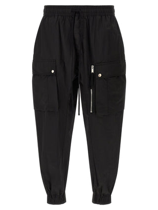 Black Polyamide Cargo Pants