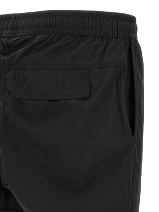 Black Polyamide Casual Pants