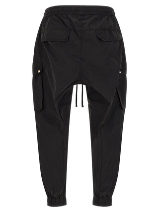Black Polyamide Cargo Pants