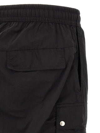 Black Polyamide Cargo Pants