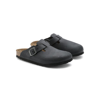Black Synthetic Mules