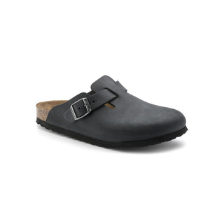 Black Synthetic Mules