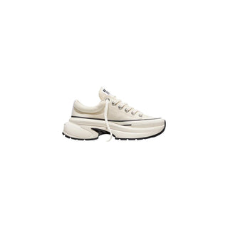 Black And White Textile Chunky Sneakers