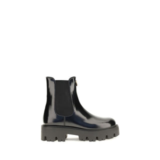 Black Calf Leather Bos Taurus Chelsea Boots