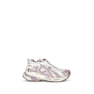 Purple Polyester Athletic Sneakers